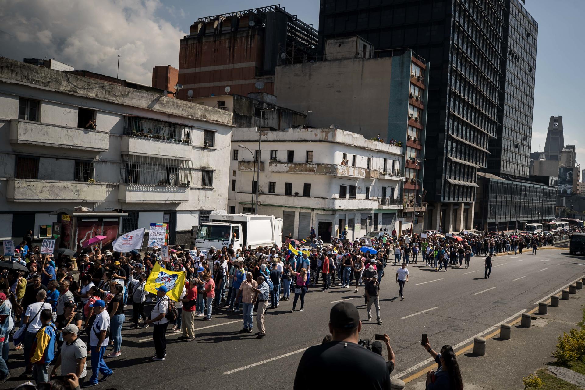 Empleados públicos, una semana de protestas por mejores salarios en Venezuela