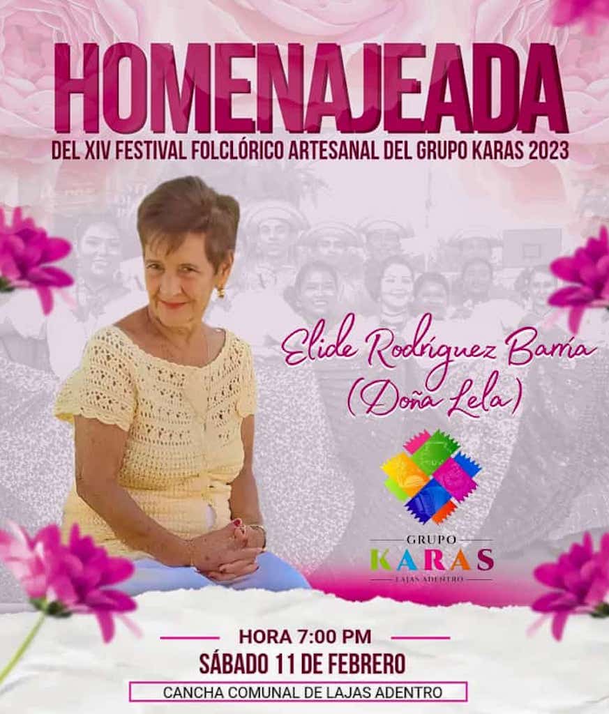 Doña Elide Rodríguez Barría viuda de Rodríguez será homenajeada por el Grupo Karas