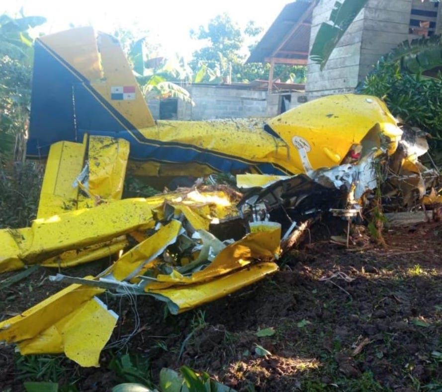 AAC confirmó que dos aeronaves sufrieron accidente aéreo hoy en Finca 45, Changuinola