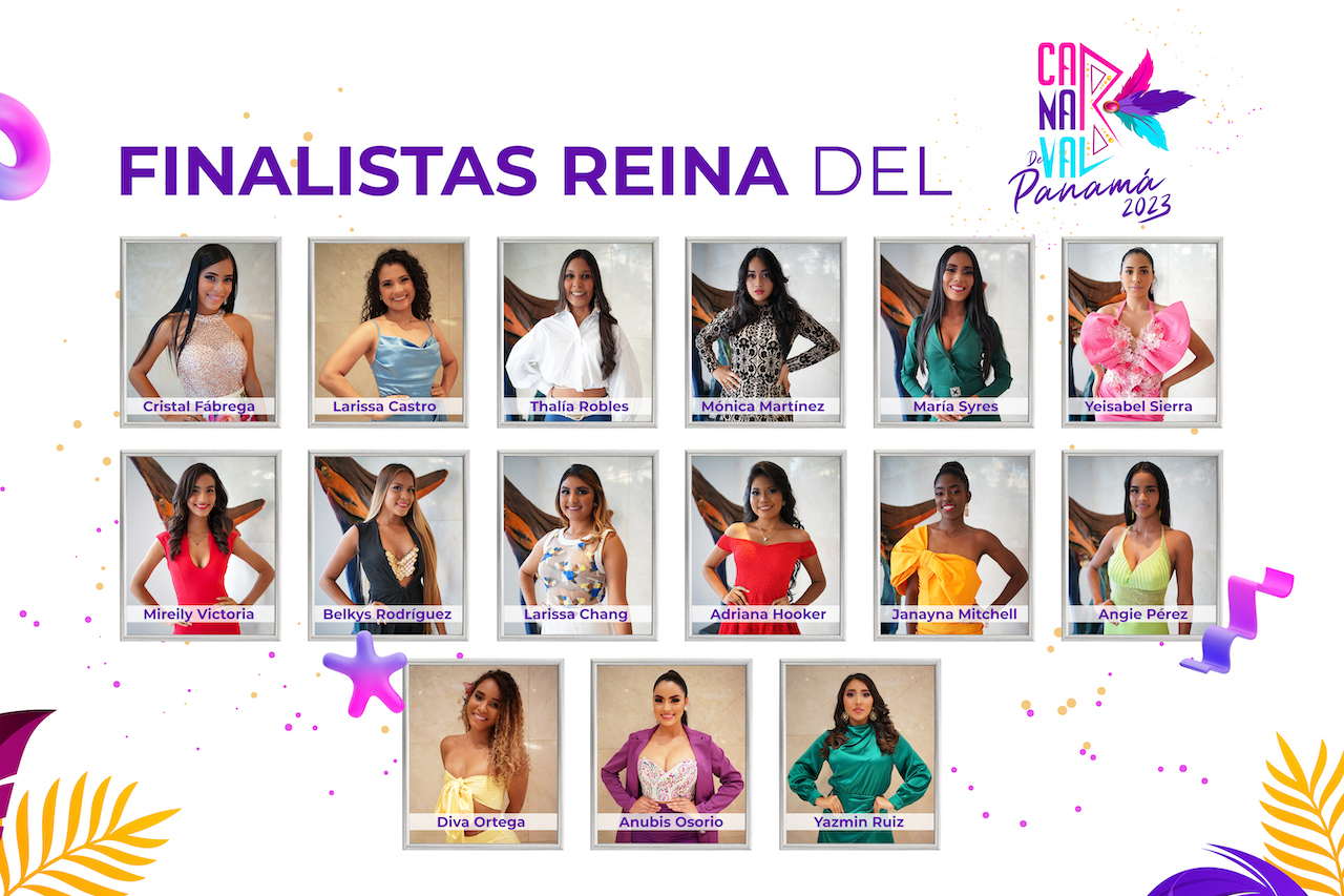 Para el “Carnaval de Panamá 2023”: Quince son las candidatas a reina
