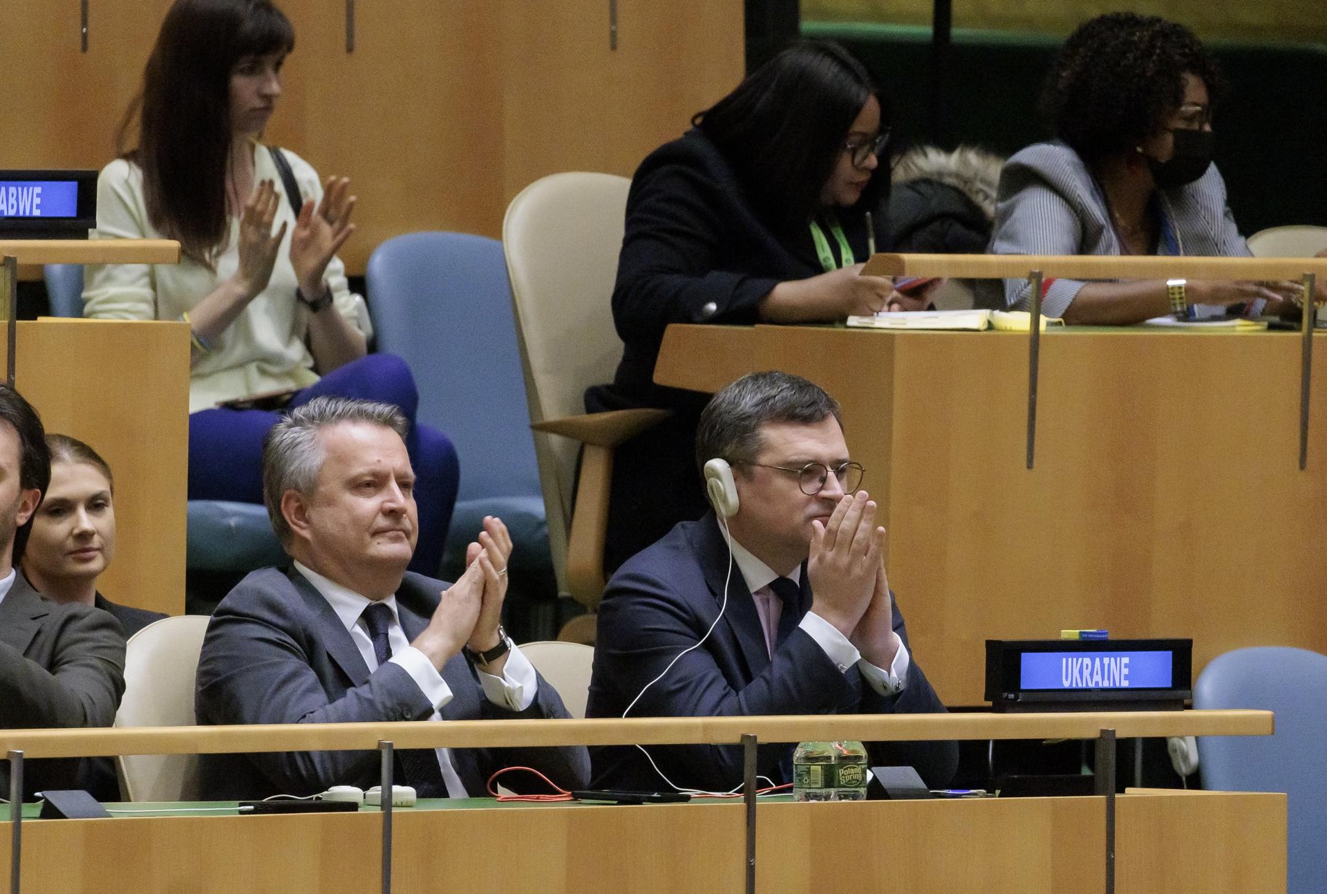 La resolución que pide la retirada de Rusia cosechó 141 votos en Asamblea de la ONU