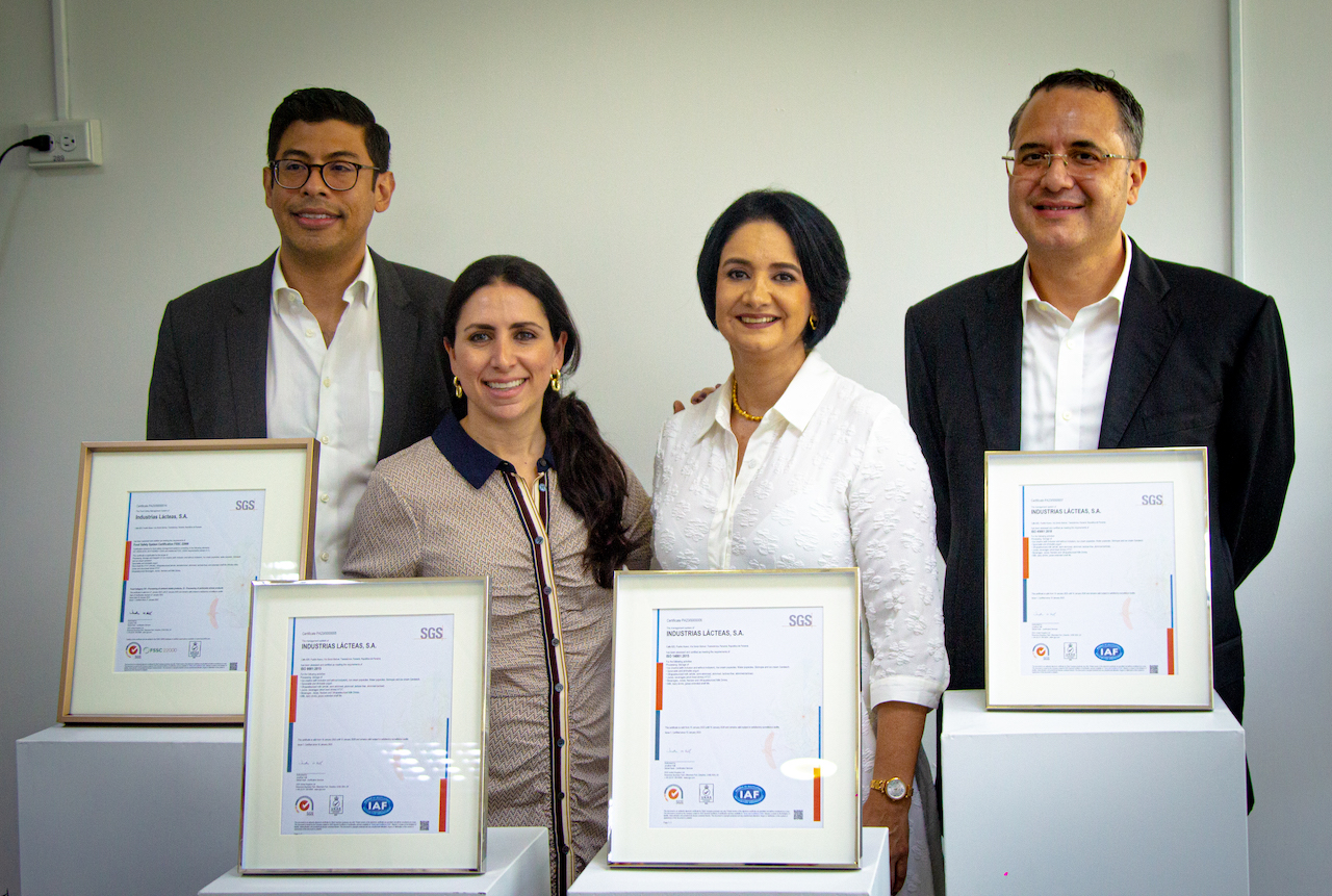 Certificación internacional Industrias Lácteas S.A., promueve apertura de fronteras y promoción del producto panameño