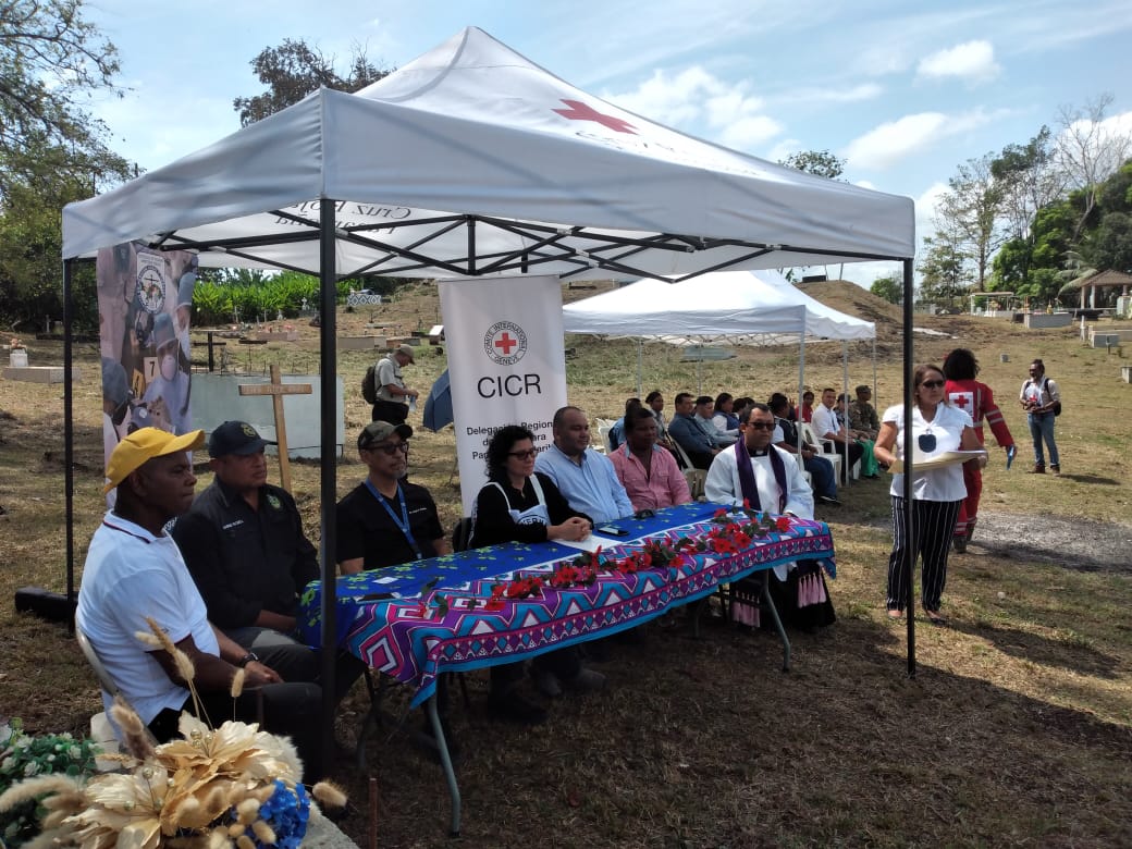 CICR, IMELCF y Municipalidad de Pinogana entregaron Módulo de Nichos Resguardo Humanitario en Darién