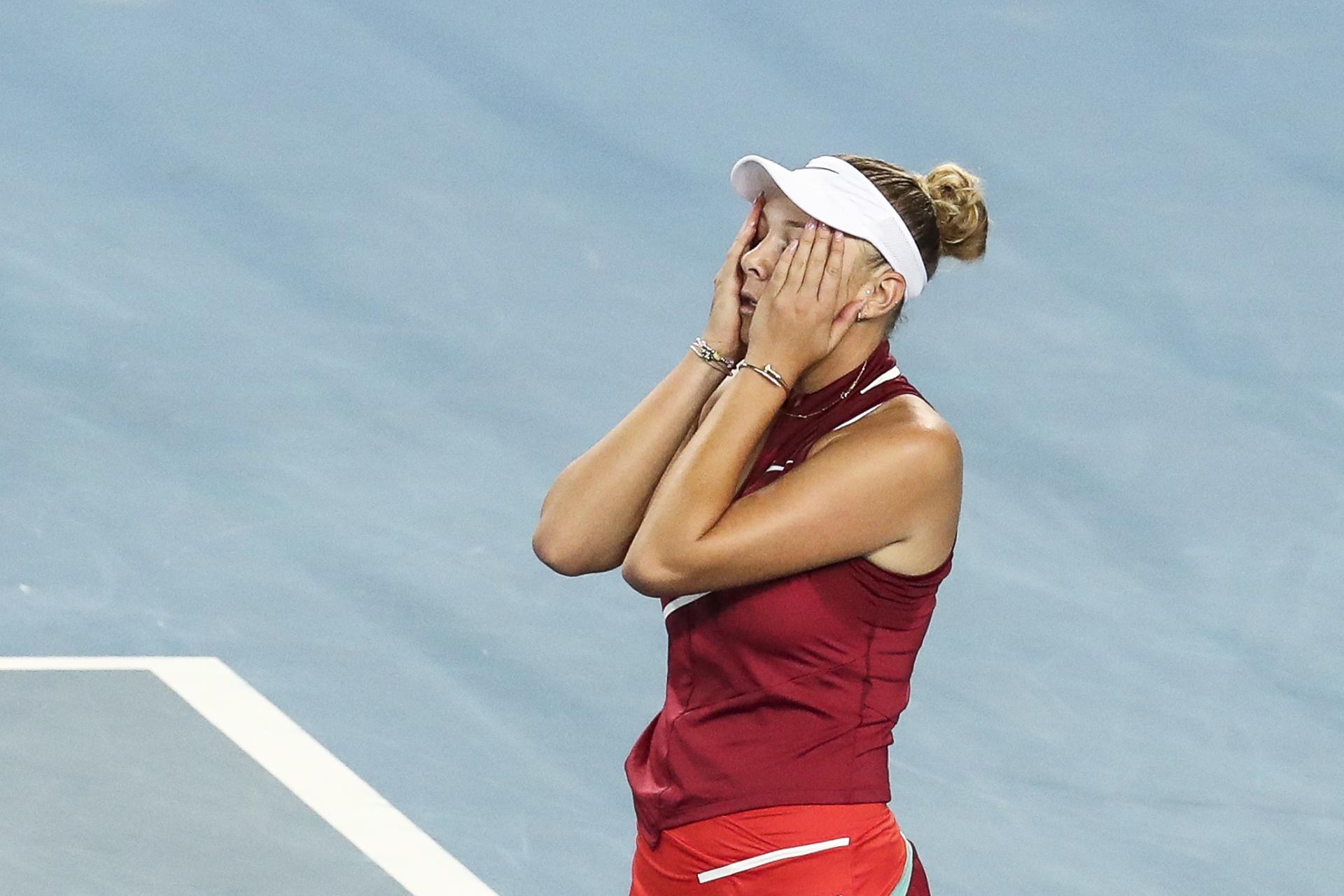 Anisimova, de 21 años, se aparta del tenis porque se le hace "insoportable"