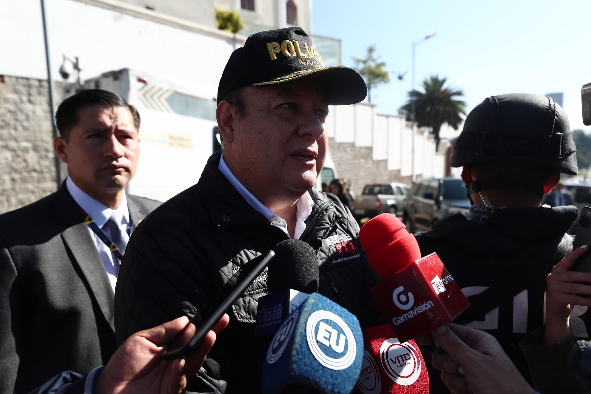 Ministro dice que la Policía solo actuará si hay amenaza al orden constituido en Ecuador