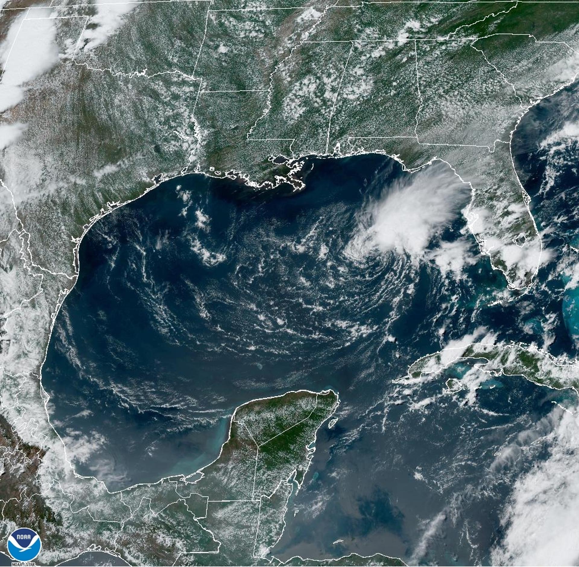 La tormenta tropical Arlene se debilita mientras avanza al sur por el Golfo de México