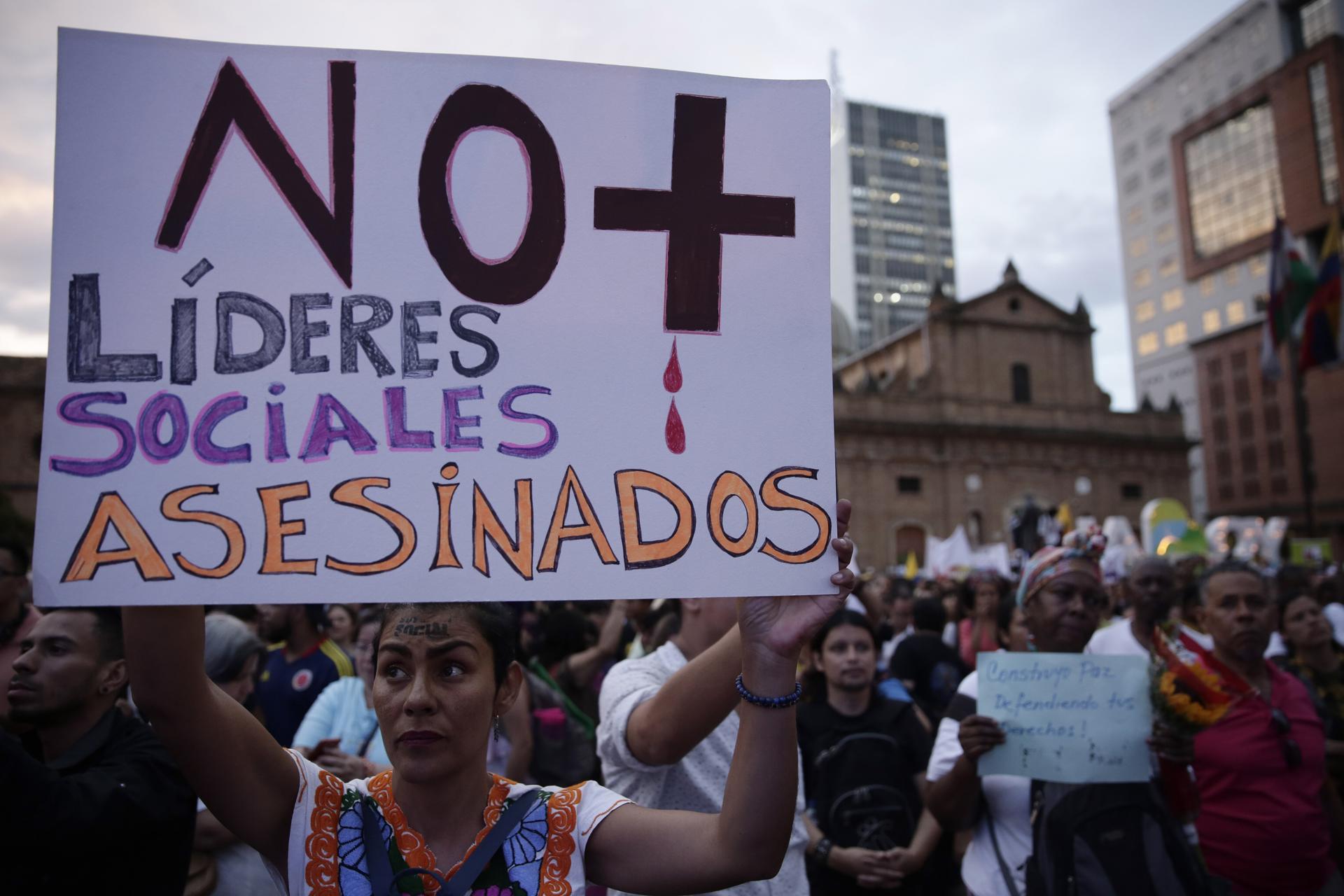 Asesinan a tres líderes sociales en el suroeste de Colombia en menos de dos semanas