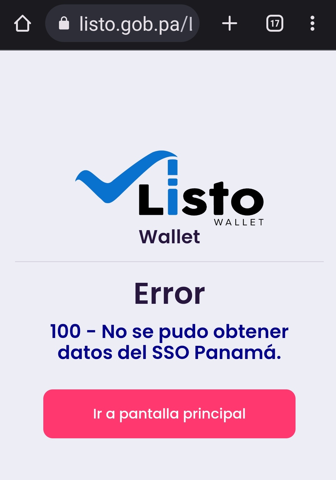 Beca Digital: Plataforma “Listo Wallet” fuera de servicio