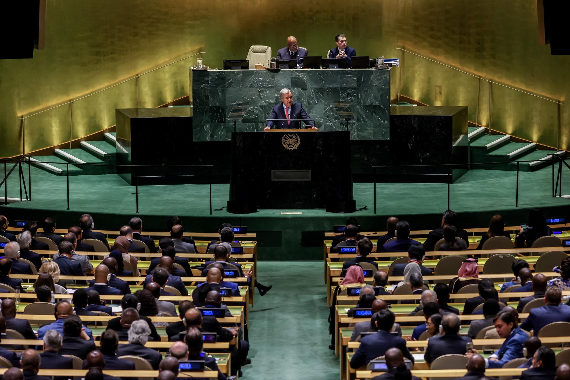 "Abrimos las puertas del infierno", dice Guterres en la cumbre del clima en la ONU