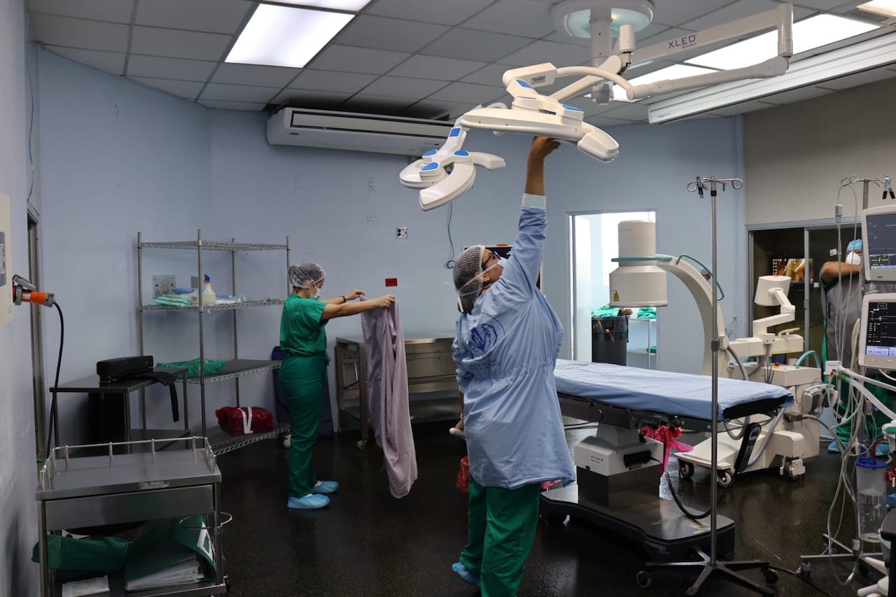 Restauración de quirófanos produjo 75 cirugías en una semana, Hospital “Dr. Rafael Hernández L.”