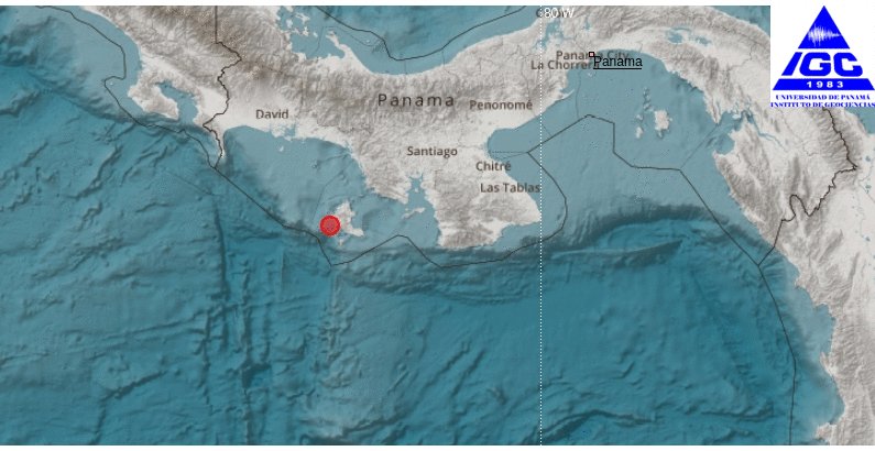 Sismo de magnitud 4.6 sacudió isla Coiba