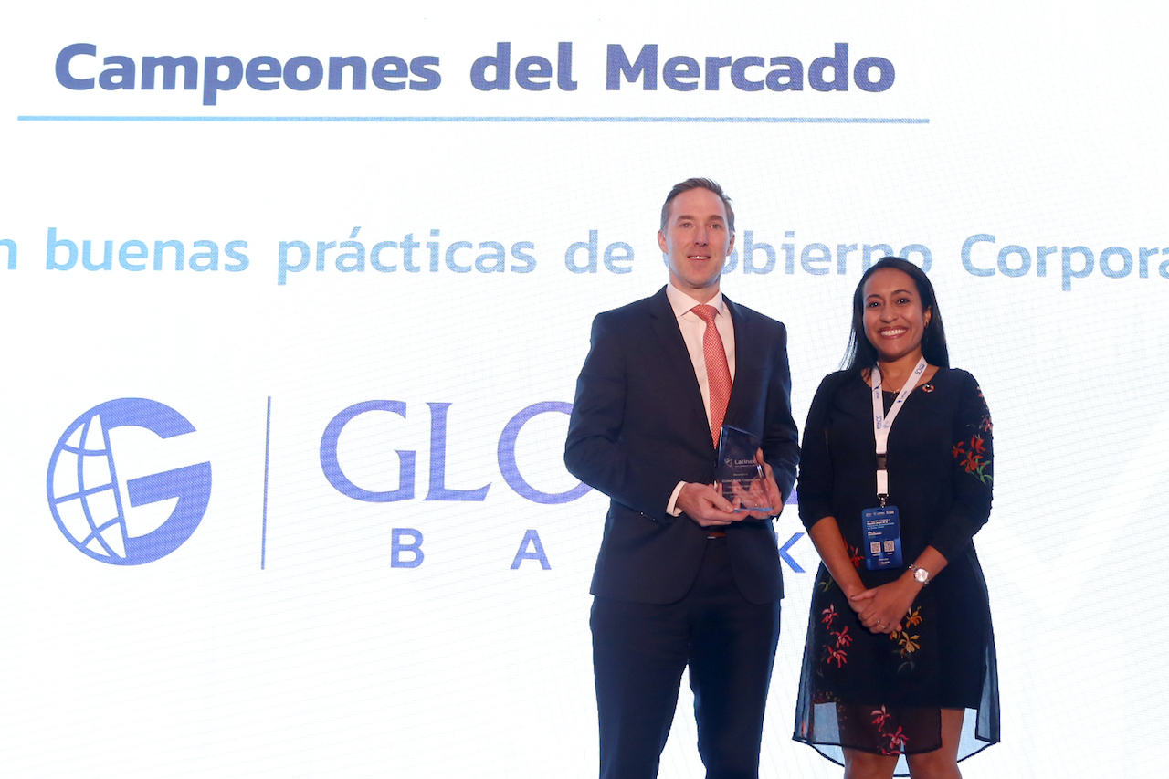 Latinex reconoció a Global Bank, con premio "empresa con Buenas Prácticas de Gobierno Corporativo"