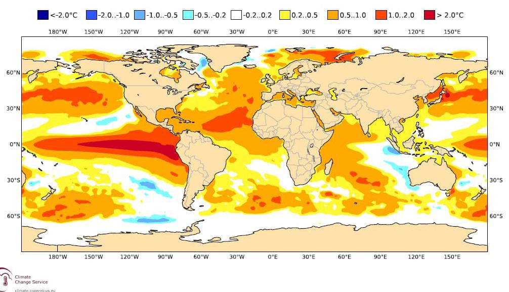 Fenómeno de El Niño pasa de intensidad débil a moderada