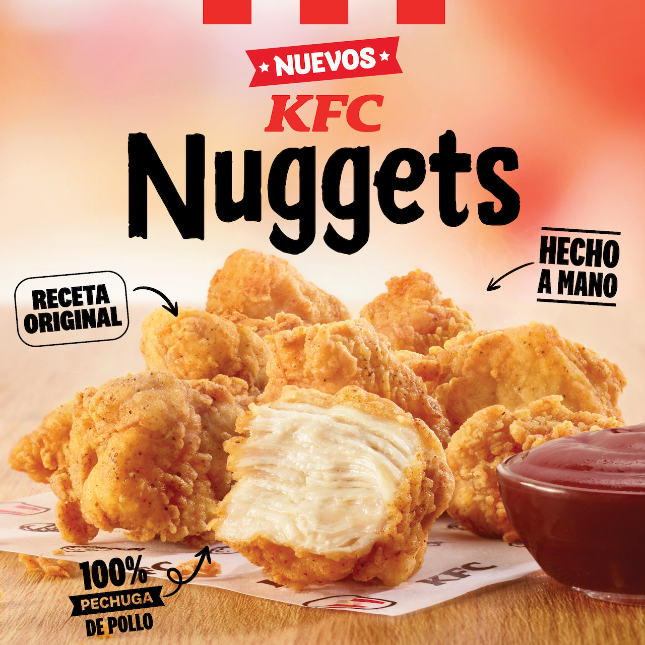 Bajo la irresistible receta original del Coronel, KFC Panamá presentó nuevos nuggets hechos 100% pechuga de pollo