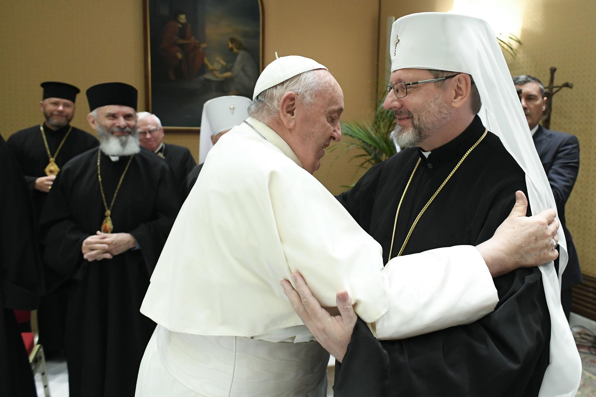 Obispos ucranianos dijeron al papa que algunas de sus palabras son dolorosas para Ucrania