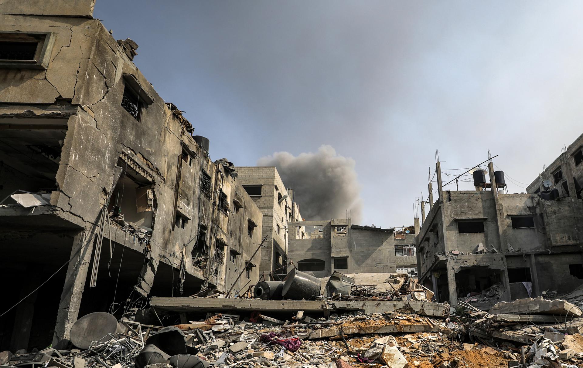 "La última tanda de bombardeos fue la peor", dice una palestina que sigue en el norte de Gaza