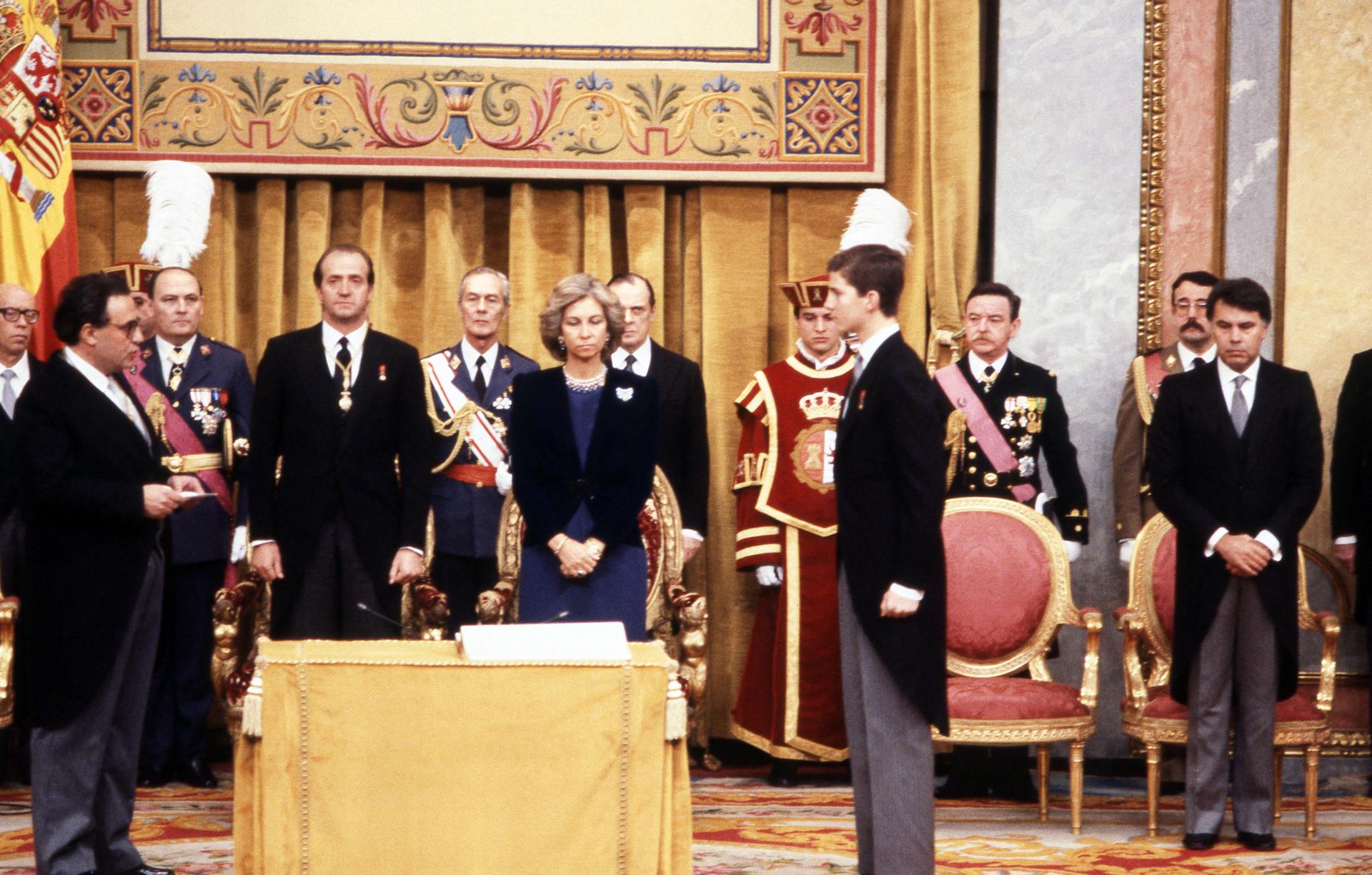 El juramento de 1986: un guion similar al de Leonor en un contexto político muy distinto