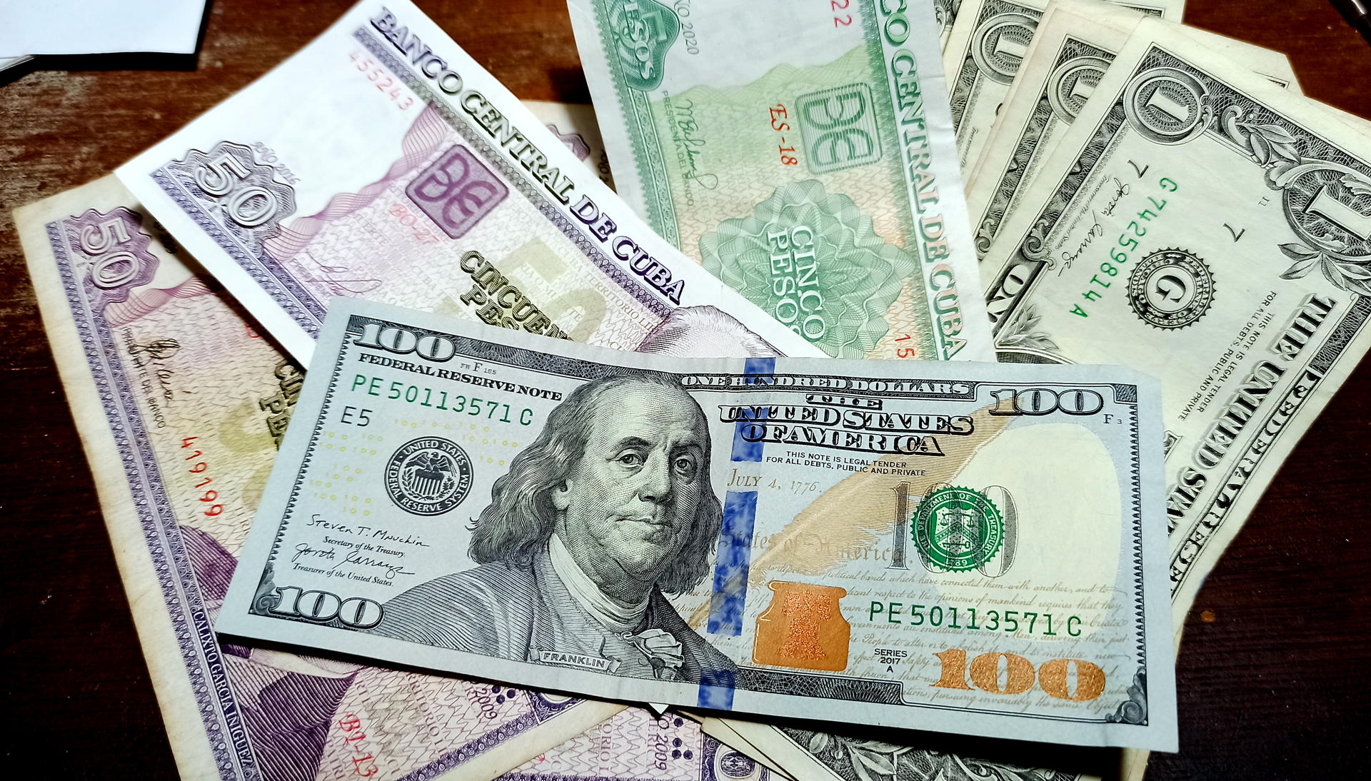 El dólar marcó un nuevo máximo histórico frente al peso cubano en mercado informal