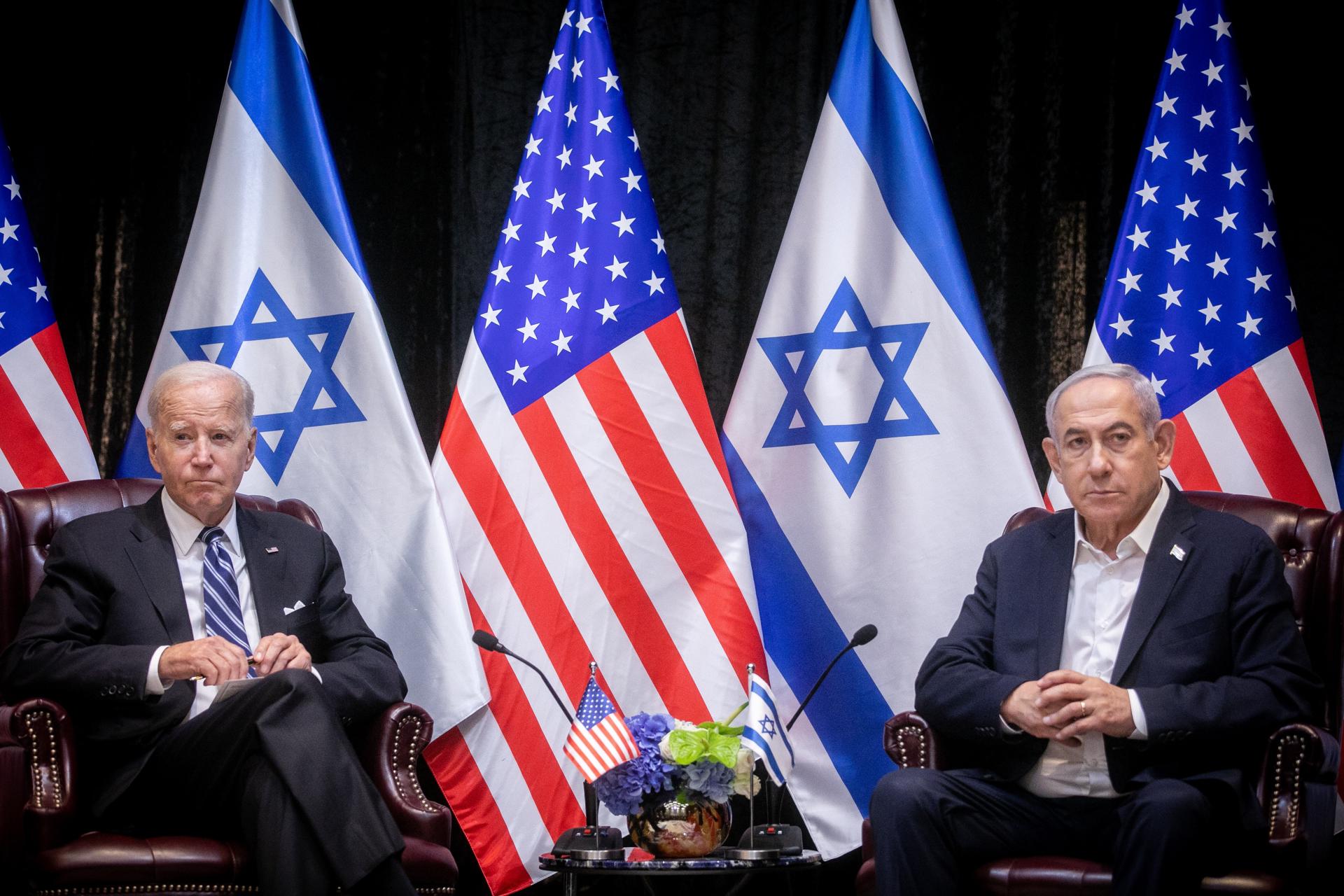 Biden habló con Netanyahu sobre los rehenes de Hamás y la situación humanitaria en Gaza