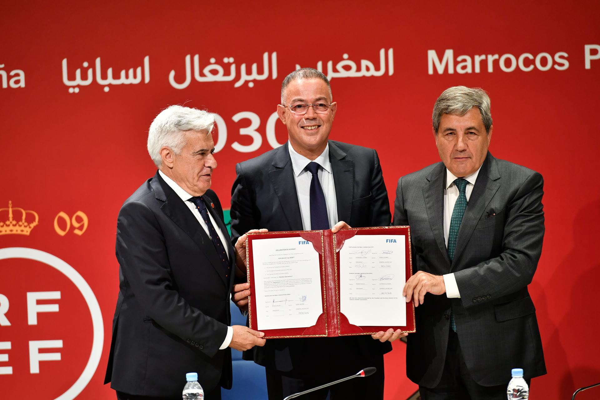 España, Marruecos y Portugal presentaron en Rabat la candidatura "de la paz"