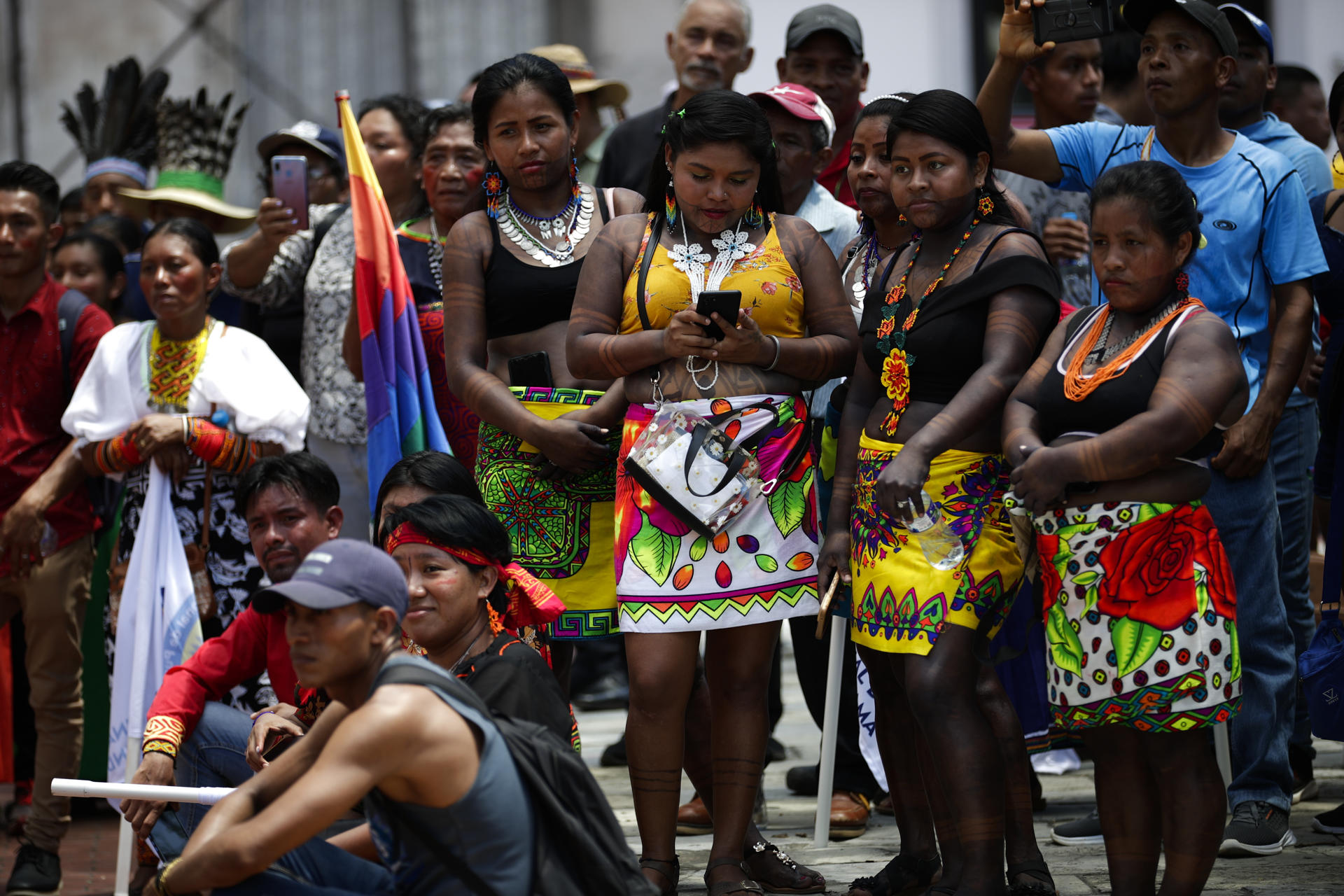 Indígenas de Panamá marcharon en el Día de la Hispanidad sin “nada que celebrar”