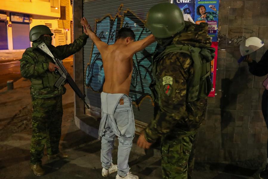 Más de 1,500 detenidos en Ecuador tras seis días de conflictos