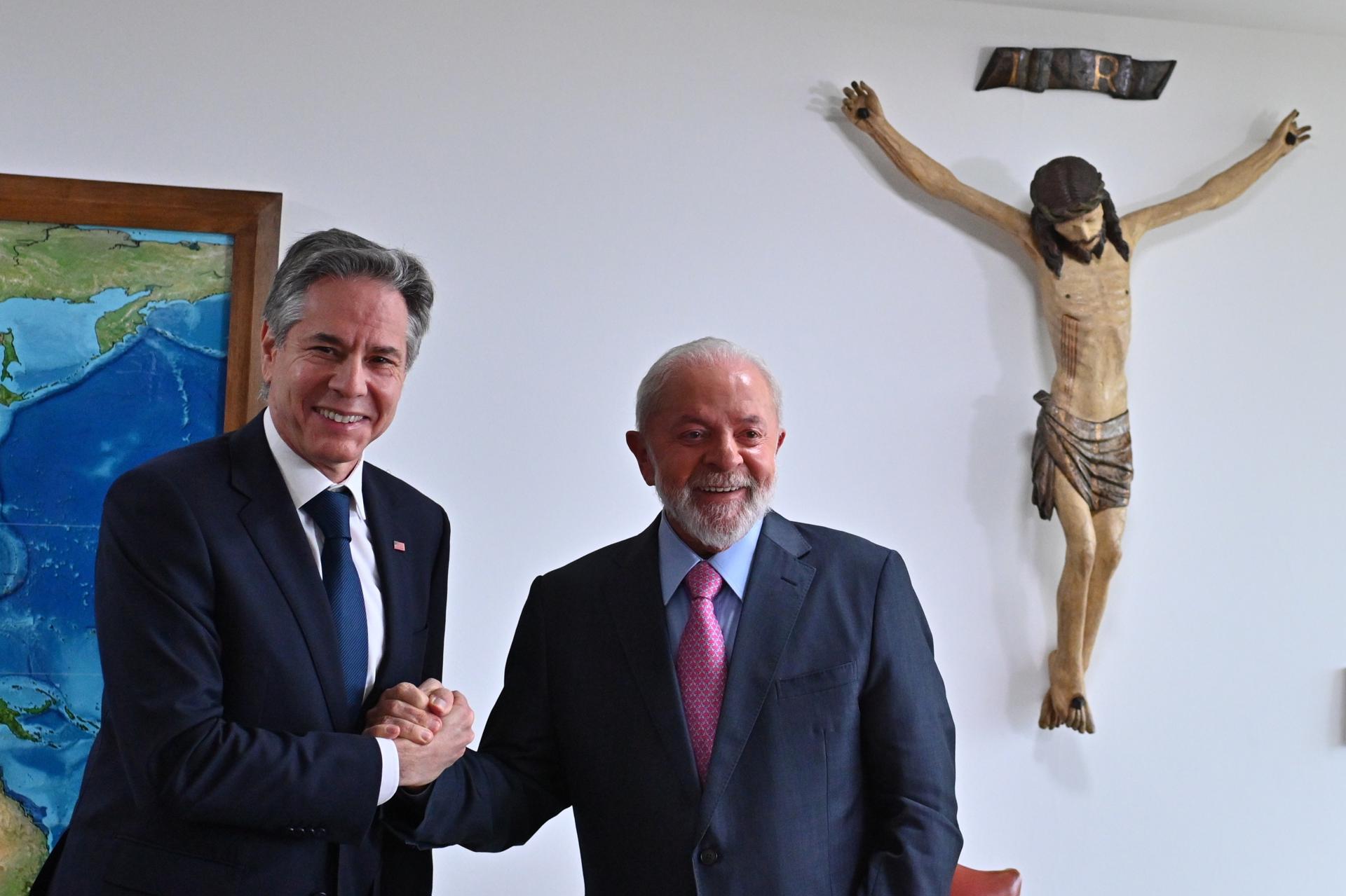 Lula da Silva se reúne con Blinken y abordan conflictos Ucrania y Gaza