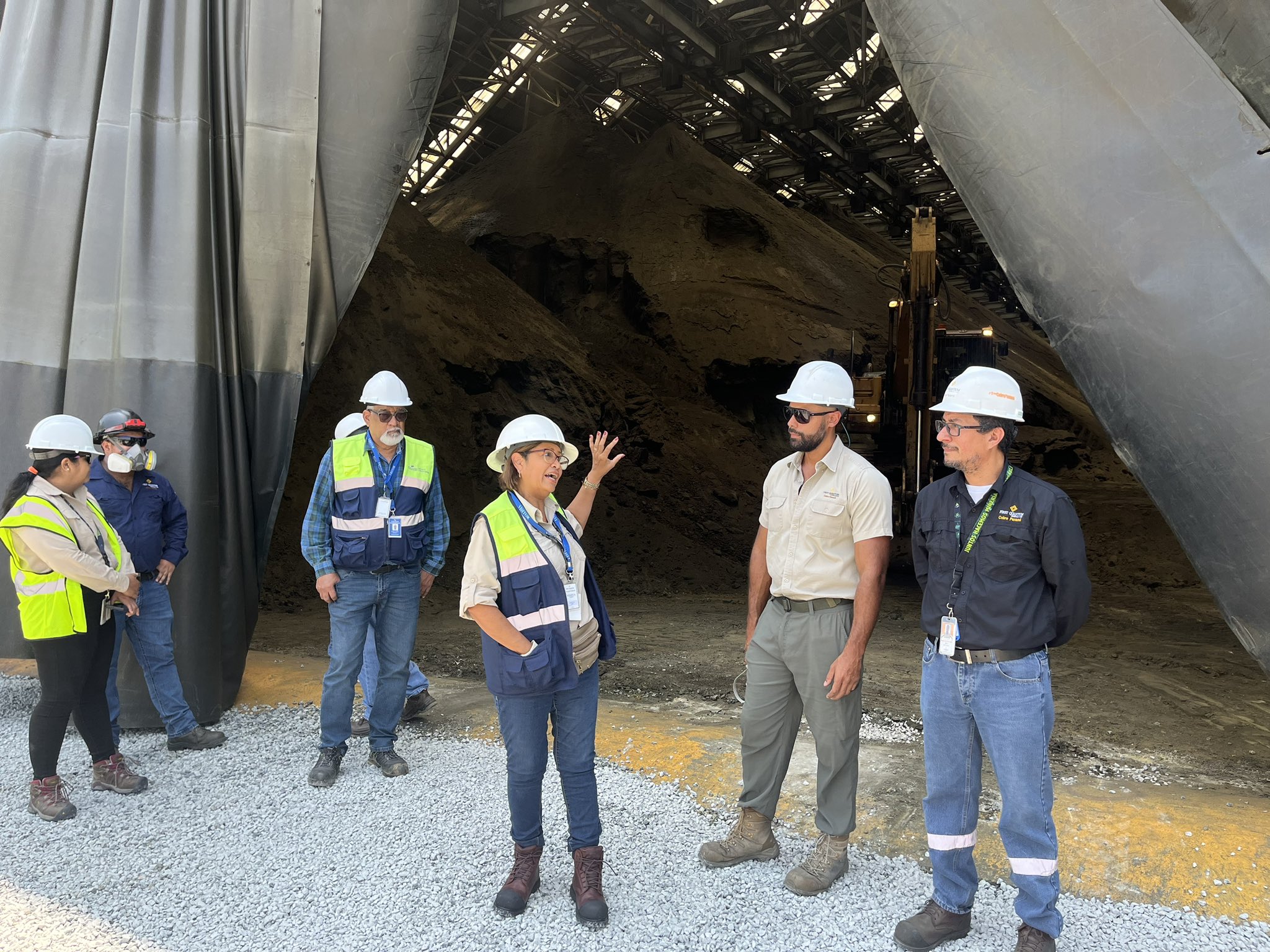 Inspeccionan manejo de materiales peligrosos y relaves en Cobre Panamá