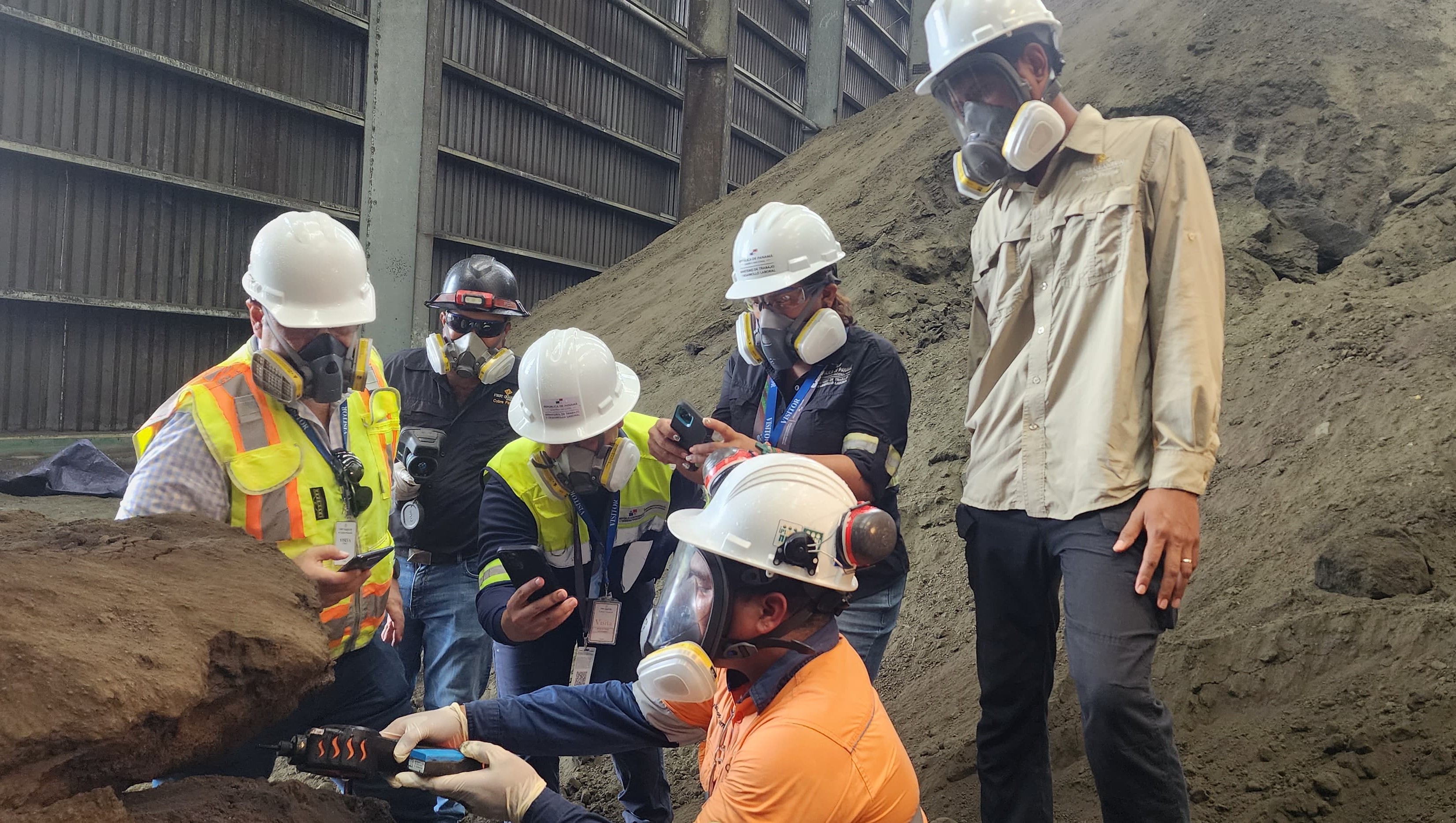 Inspeccionan área de concentrado de cobre en Minera Panamá
