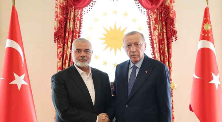 Erdogan recibe en Estambul a Ismail Haniya, jefe político de Hamás