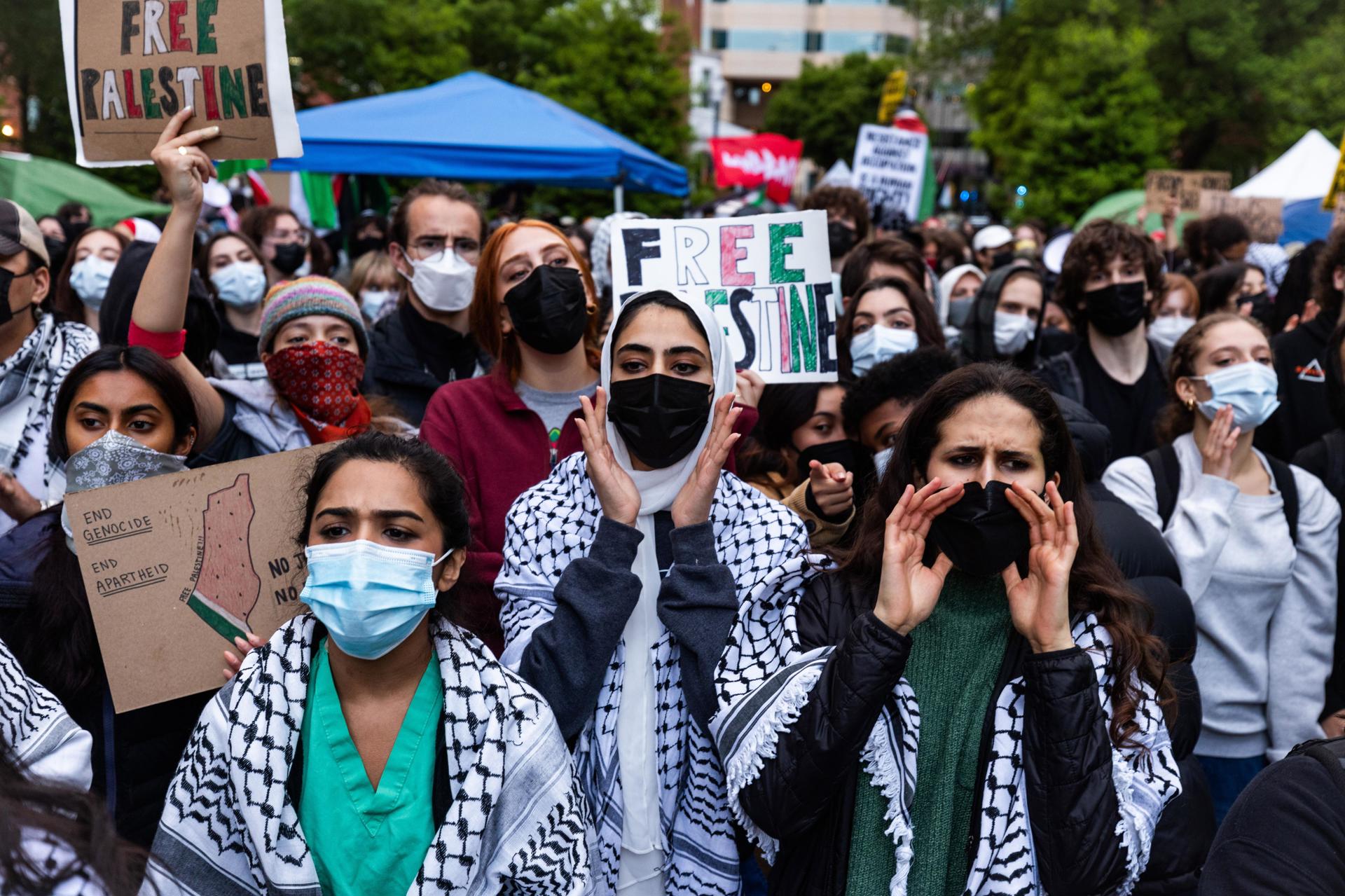 La Generación Z irrumpe en la campaña electoral de EE UU con sus protestas por la agresión israelí a Gaza