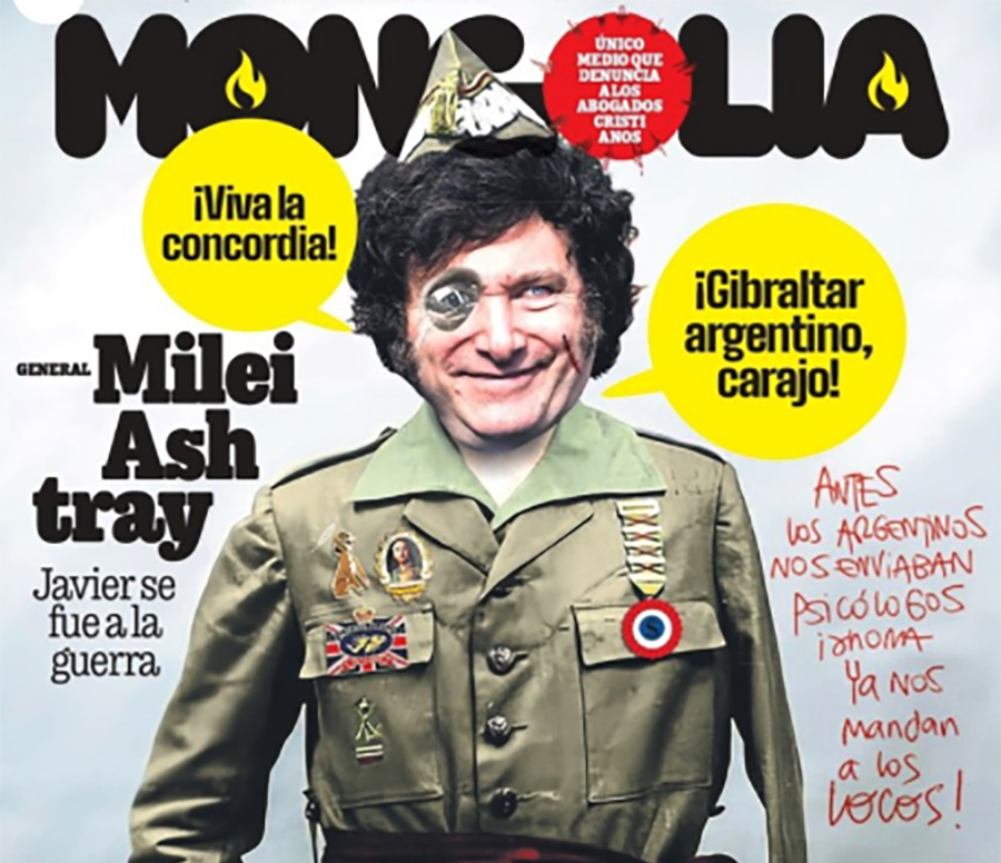 Las burlas de una revista española contra Milei