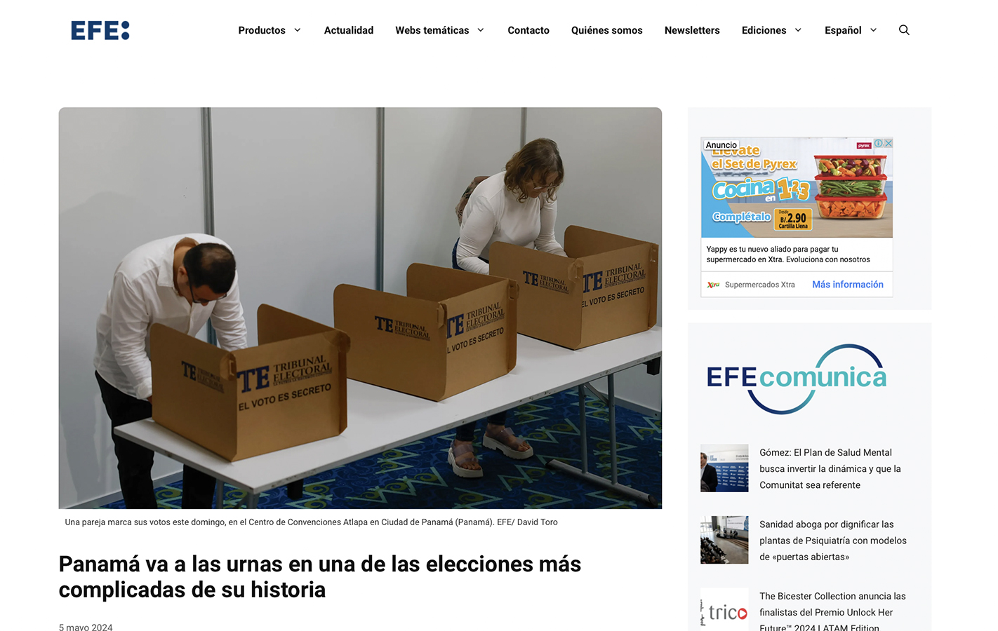 EFE | Panamá: Las elecciones más complicadas de su historia
