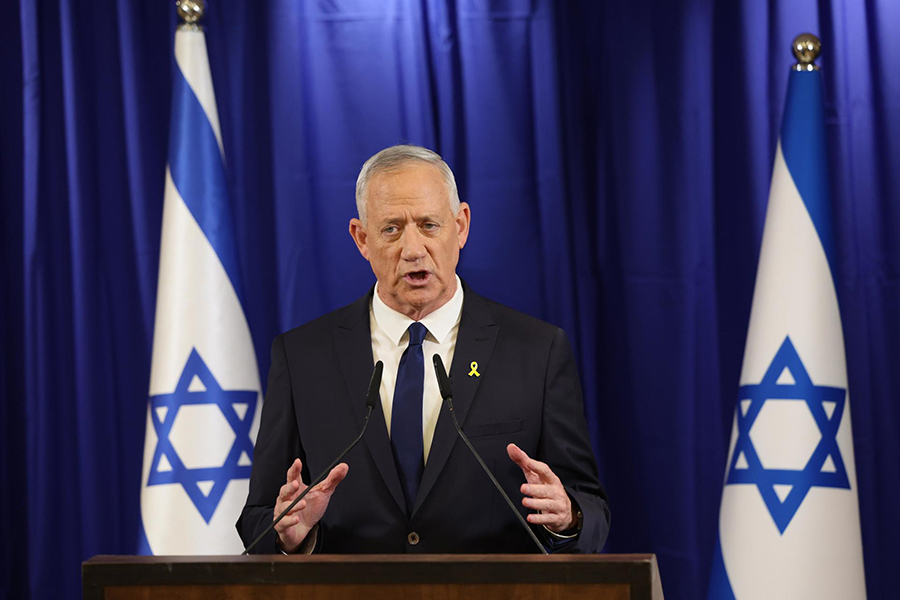 Dimite el ministro Gantz por la gestión militar de Netanyahu