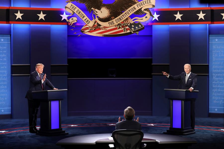 Trump tendrá la última palabra en el debate presidencial con Biden