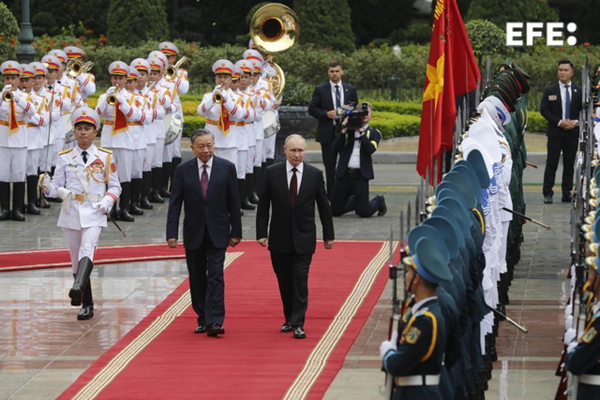 Rusia y Vietnam refuerzan relaciones tras visita de Putin 