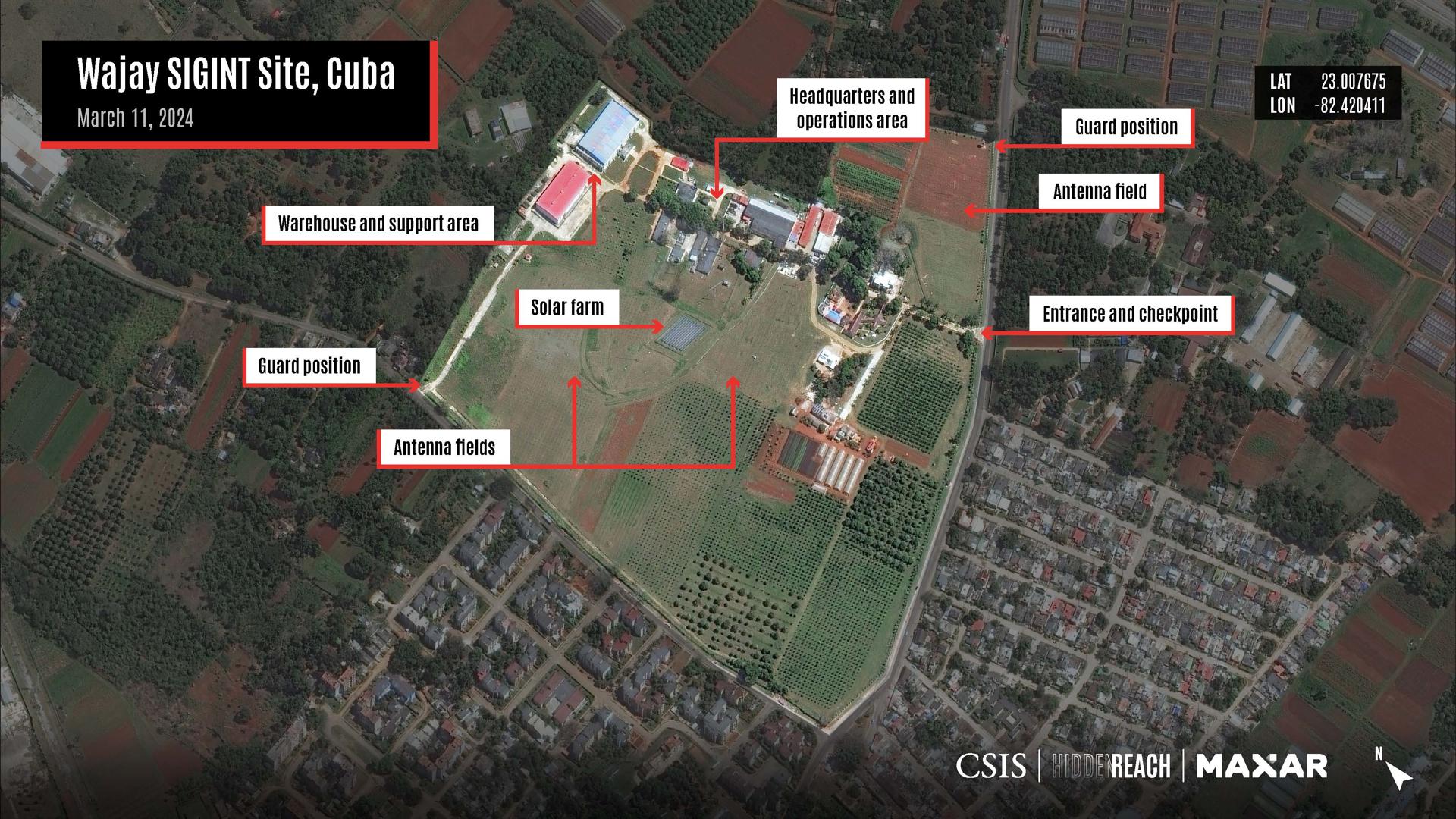 Imágenes de satélite muestran supuestas nuevas bases de espionaje chinas en Cuba