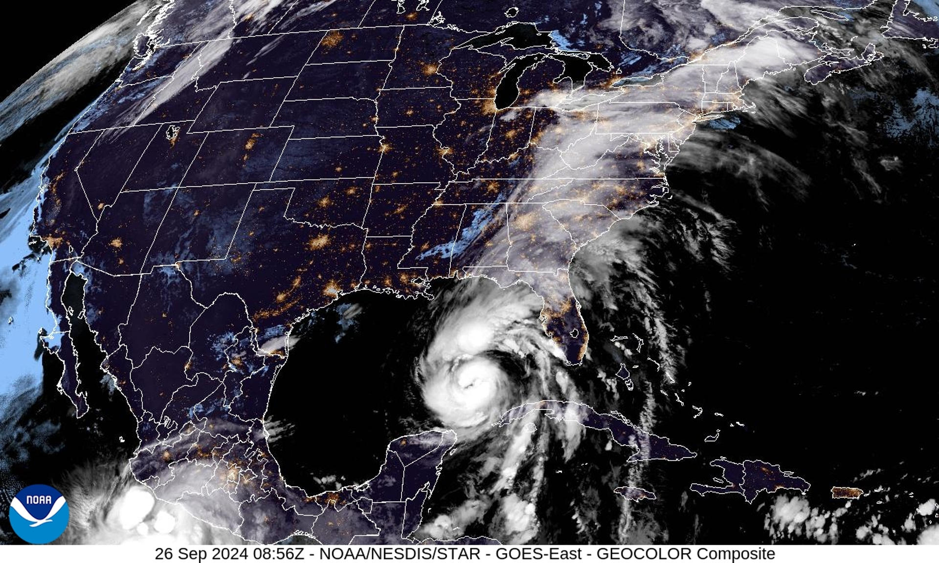 Huracán Helene se fortalece a categoría dos rumbo a Florida