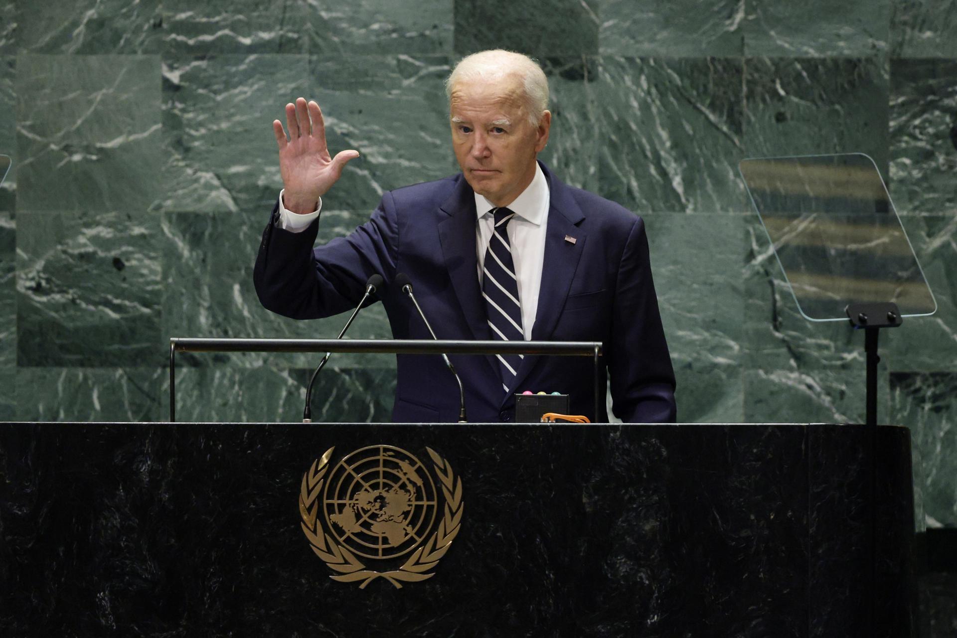 Biden advierte en la ONU contra una escalada en Oriente Medio y aboga por la diplomacia