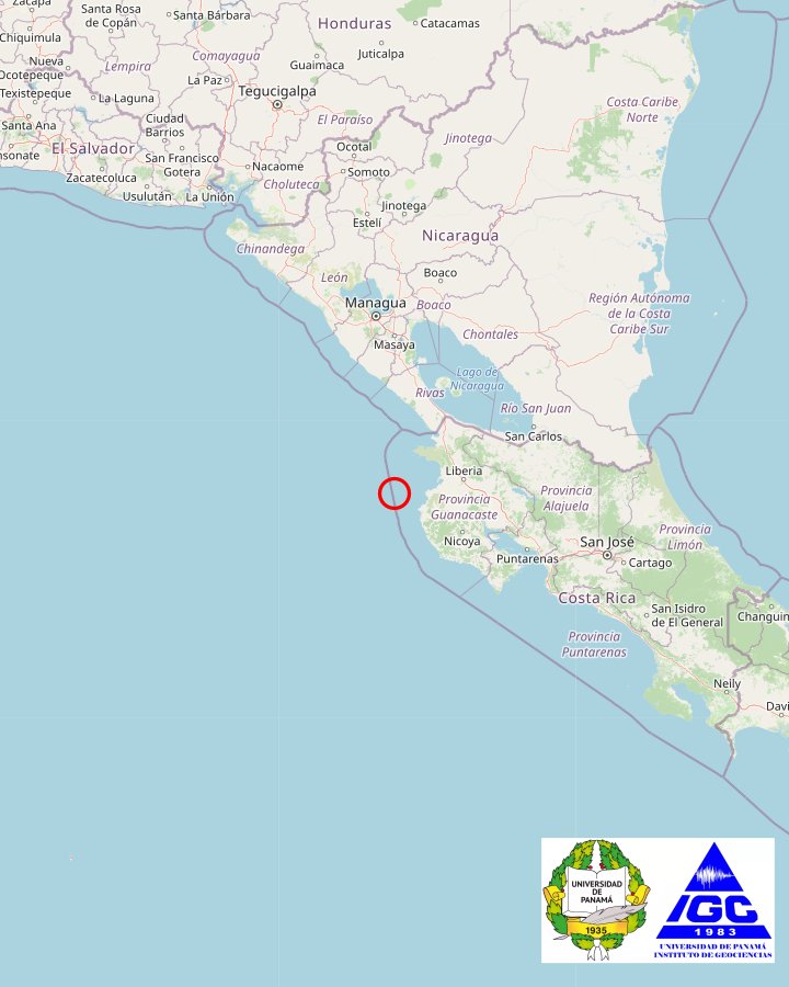 Fuerte sismo de 6,2 estremece Costa Rica