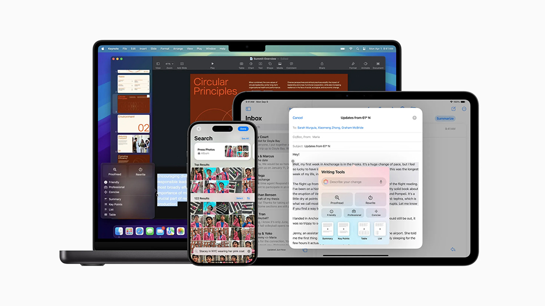 Apple empieza a ofrecer su inteligencia artificial en iPhone, iPad y Mac