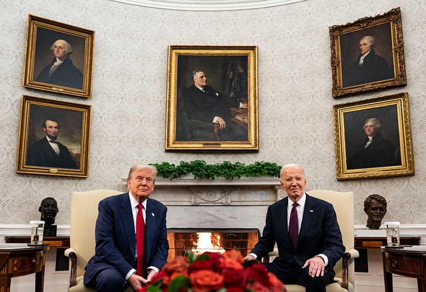 Para Trump fue muy agradable reunión de transición con Biden