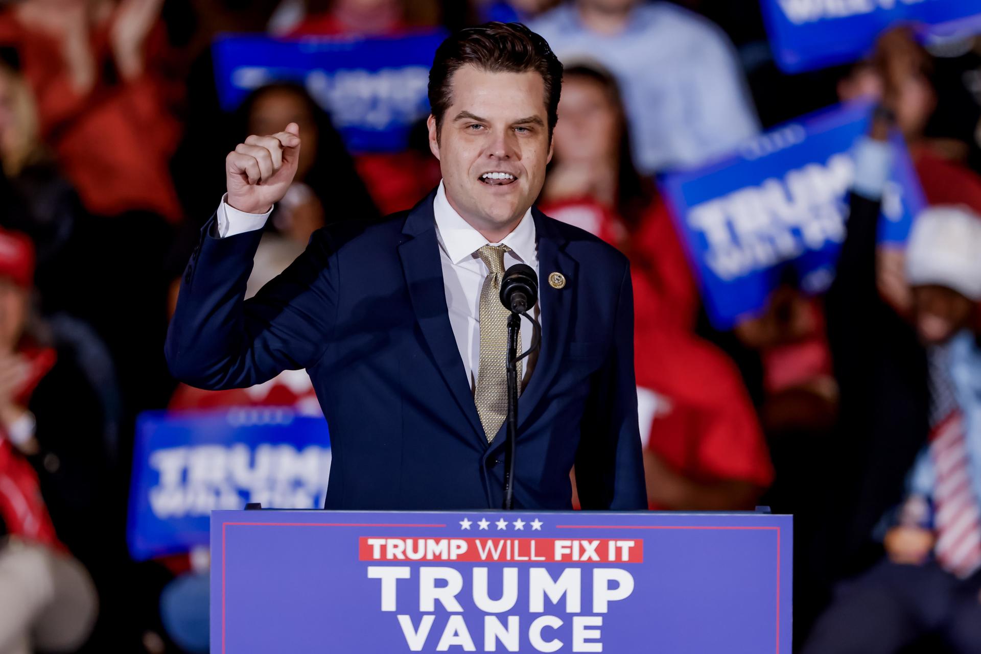 Matt Gaetz renuncia al cargo de fiscal general de Trump por escándalos sexuales