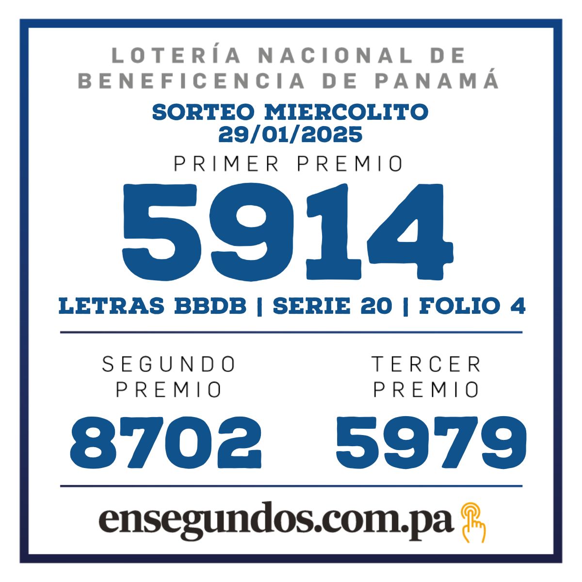 Lotería, 29 de enero de 2025