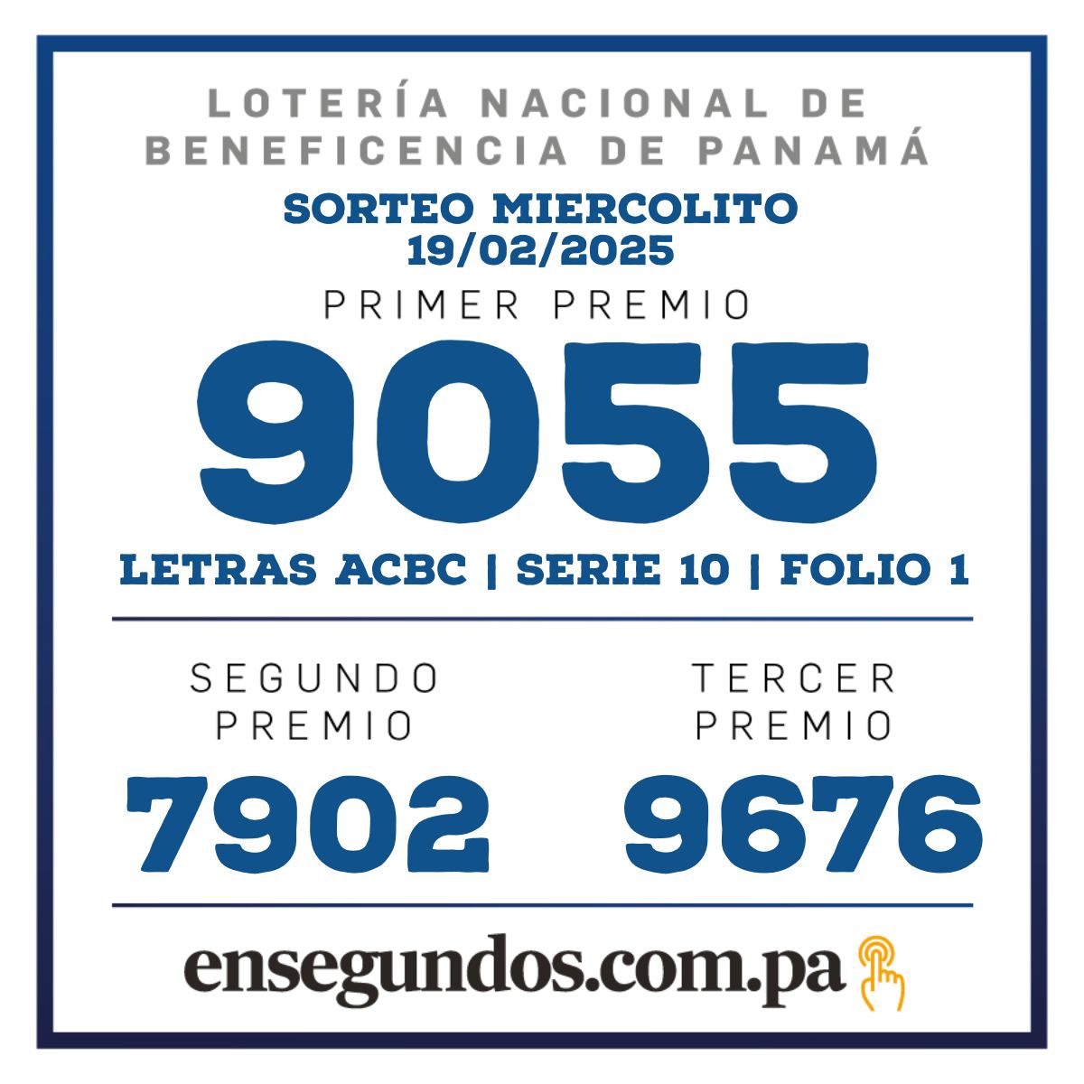 Lotería, miércoles 19 de febrero de 2025