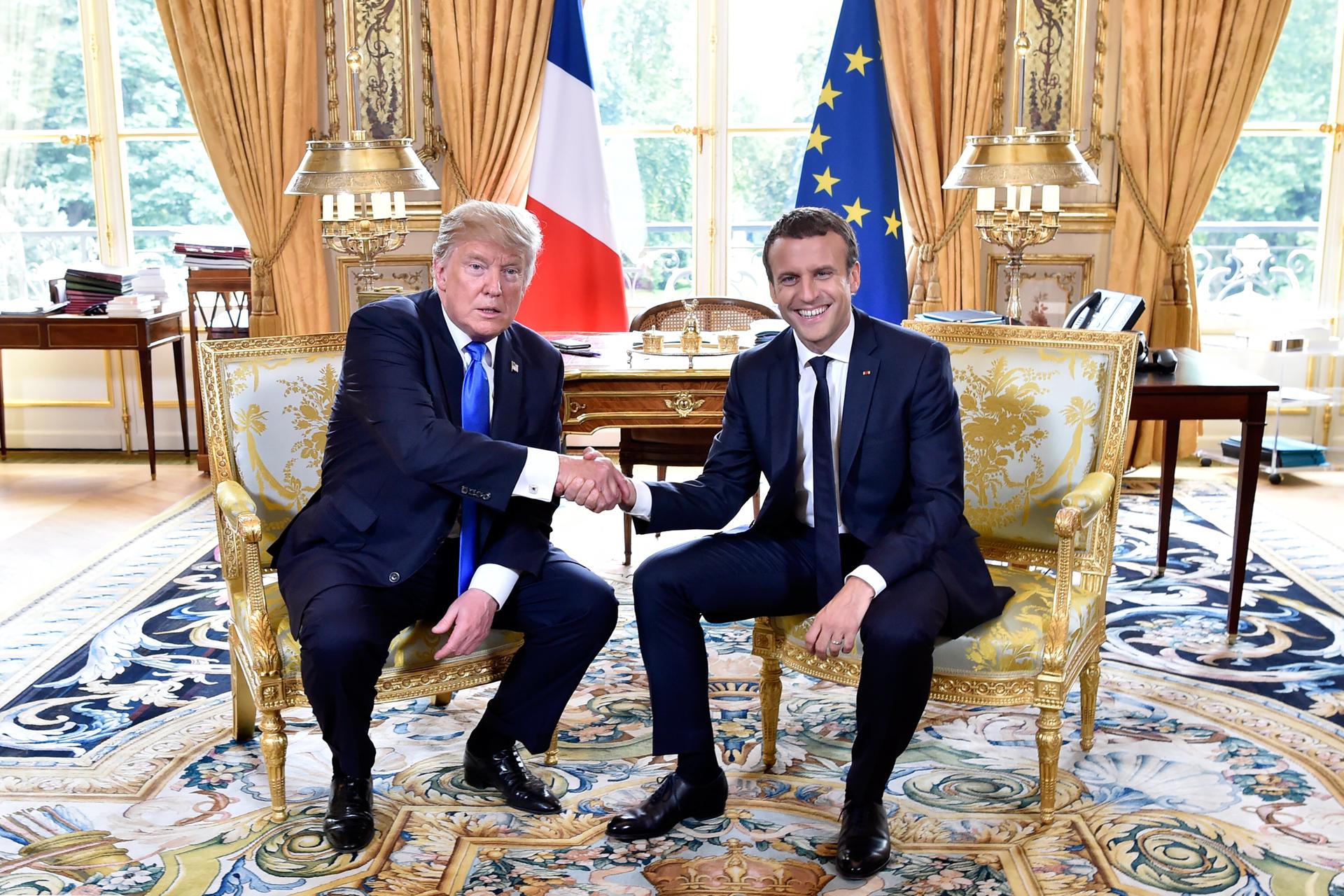 Macron dice que tratará de calmar la tensión comercial en su encuentro con Trump