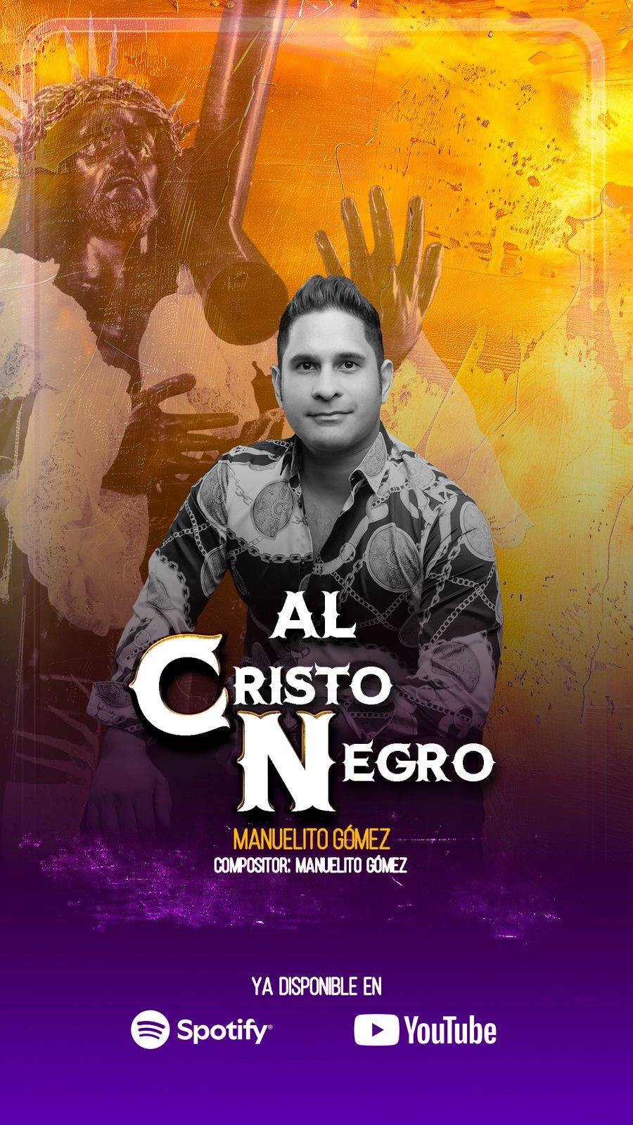Manuelito Gómez lanza nuevo tema dedicado al Cristo Negro