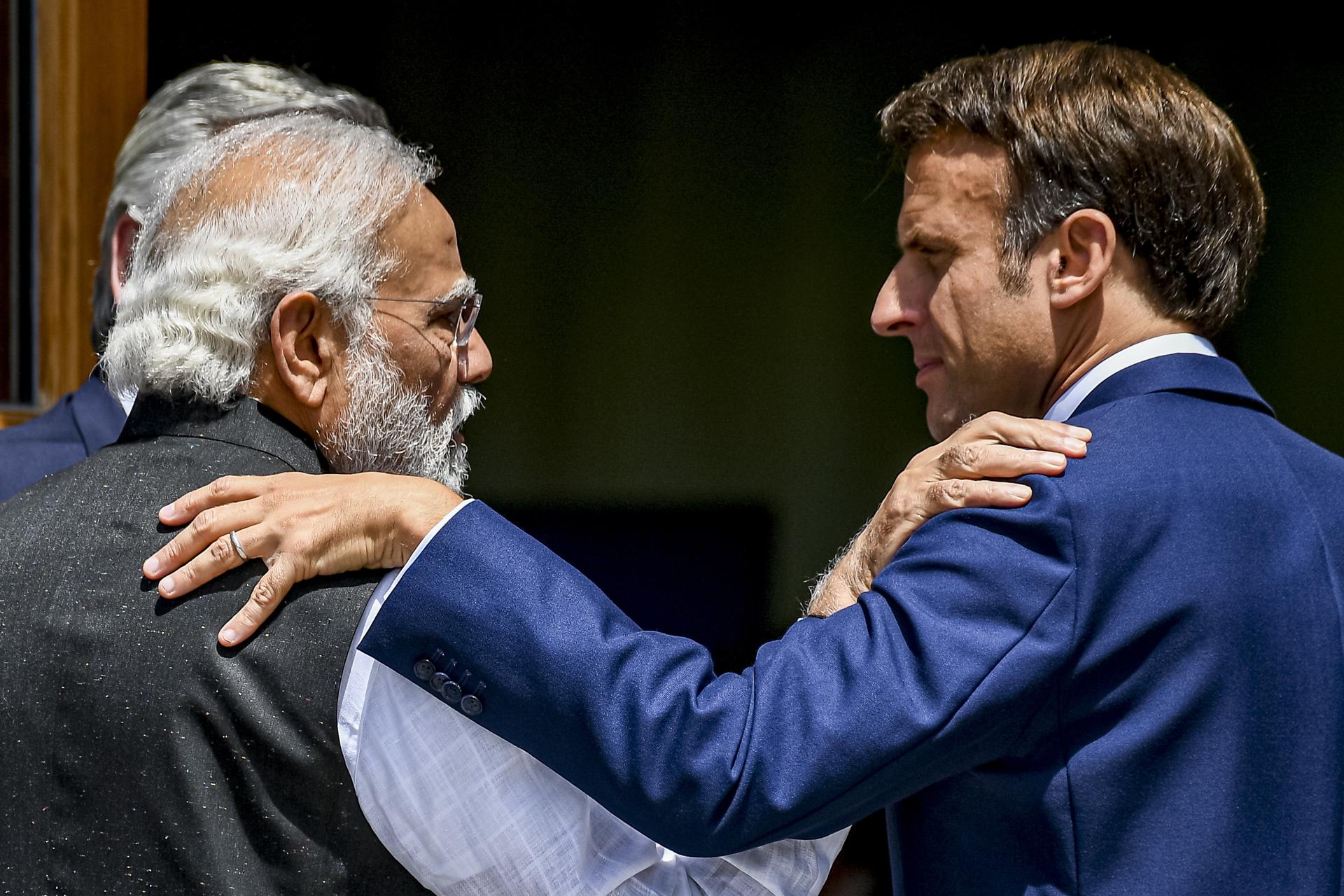 Modi y Macron dialogan sobre resolución pacífica de conflictos en Ucrania y Medio Oriente