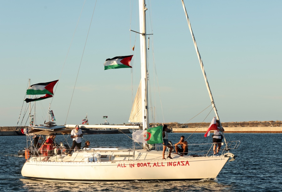 Flotilla con ayuda para Gaza prevé entrar a "la zona de alto riesgo" esta noche