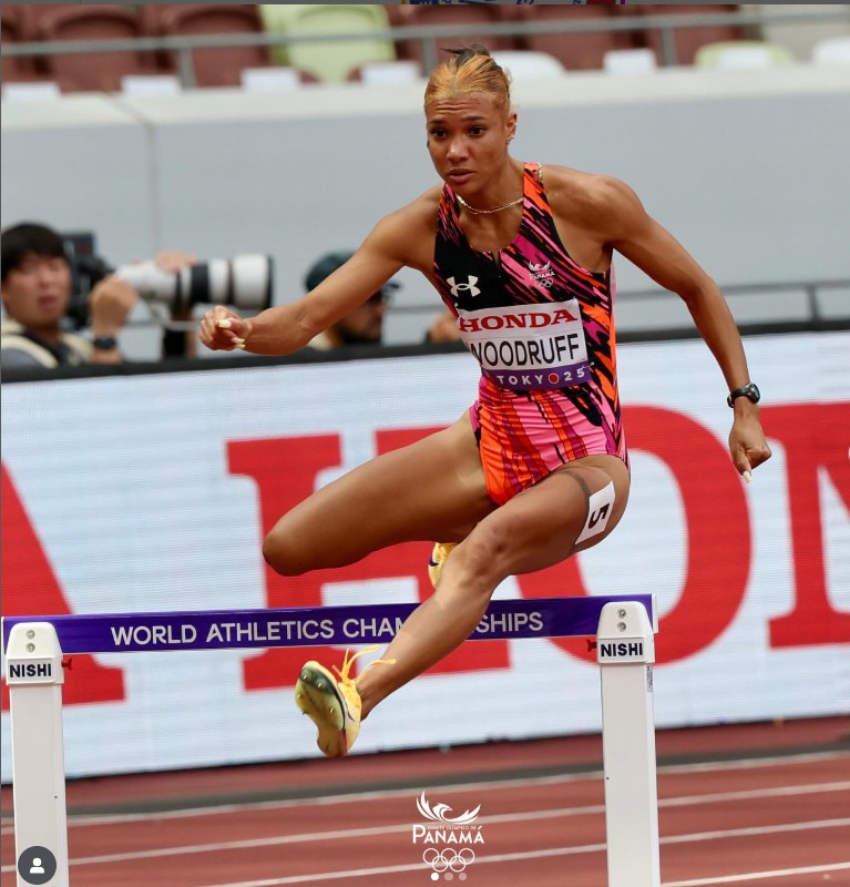 Gianna Woodruff logra la quinta posición en la final mundial de 400 metros con vallas